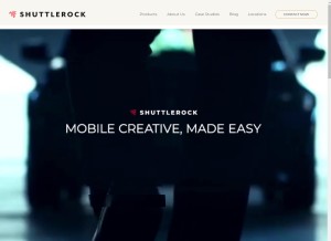 How shuttlerock.com looks like on a tablet such as an iPad.