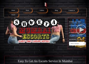 How shwetamumbaiescort.com looks like on a tablet such as an iPad.