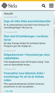How sida.se looks like on a mobile device such as an iPhone.