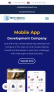How siddhiinfosoft.com looks like on a mobile device such as an iPhone.