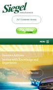 How siegelinsurance.com looks like on a mobile device such as an iPhone.