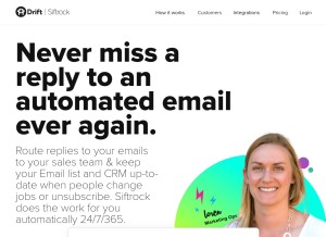How siftrock.com looks like on a tablet such as an iPad.
