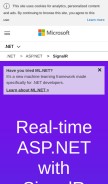 How signalr.net looks like on a mobile device such as an iPhone.