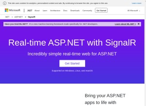How signalr.net looks like on a tablet such as an iPad.