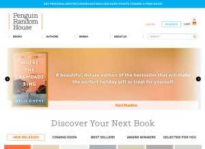 How signature-reads.com looks like on a tablet such as an iPad.