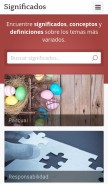 How significados.com looks like on a mobile device such as an iPhone.