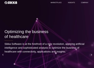 How sikkasoft.com looks like on a tablet such as an iPad.