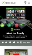 How silicondust.com looks like on a mobile device such as an iPhone.