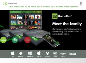 How silicondust.com looks like on a tablet such as an iPad.