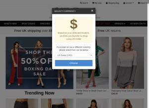 How silkfred.com looks like on a tablet such as an iPad.
