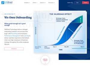 How silkroad.com looks like on a tablet such as an iPad.