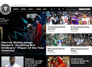 How silverandblackpride.com looks like on a tablet such as an iPad.