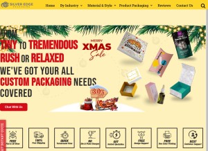 How silveredgepackaging.com looks like on a tablet such as an iPad.