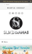How silvermania925.com looks like on a mobile device such as an iPhone.