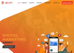 How silverwebbuzz.com looks like on a tablet such as an iPad.