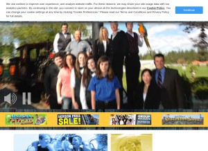 How silverwoodthemepark.com looks like on a tablet such as an iPad.