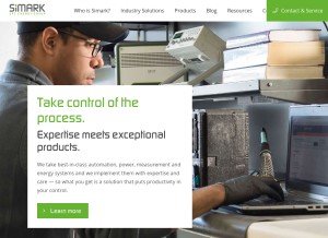 How simark.com looks like on a tablet such as an iPad.