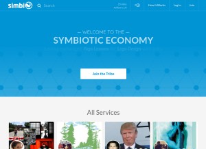 How simbi.com looks like on a tablet such as an iPad.