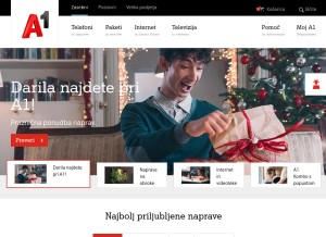 How simobil.net looks like on a tablet such as an iPad.