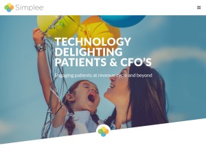 How simpleepay.com looks like on a tablet such as an iPad.