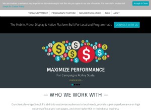 How simpli.fi looks like on a tablet such as an iPad.