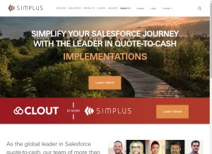 How simplus.com looks like on a tablet such as an iPad.