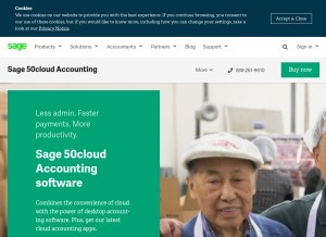 How simplyaccounting.com looks like on a tablet such as an iPad.