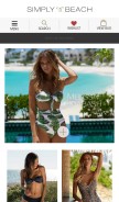 How simplybeach.com looks like on a mobile device such as an iPhone.