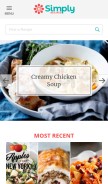 How simplyrecipes.com looks like on a mobile device such as an iPhone.