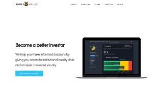 How simplywall.st looks like on a tablet such as an iPad.