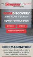 How simpsondoor.com looks like on a mobile device such as an iPhone.