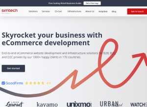 How simtechdev.com looks like on a tablet such as an iPad.