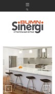 How sinergibumn.com looks like on a mobile device such as an iPhone.