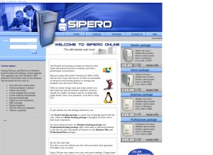 How sipero.com looks like on a tablet such as an iPad.