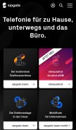 How sipgate.de looks like on a mobile device such as an iPhone.