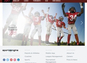 How siplay.com looks like on a tablet such as an iPad.