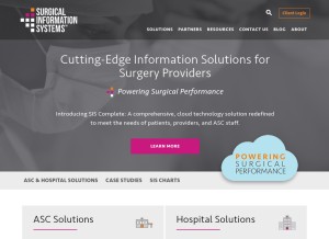 How sisfirst.com looks like on a tablet such as an iPad.
