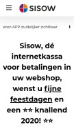 How sisow.nl looks like on a mobile device such as an iPhone.