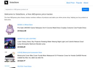 How sistastore.com looks like on a tablet such as an iPad.