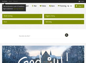How sit.no looks like on a tablet such as an iPad.