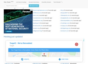 How site-stats.org looks like on a tablet such as an iPad.