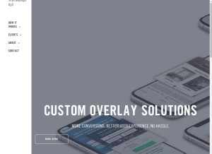 How sitecampaign.com looks like on a tablet such as an iPad.