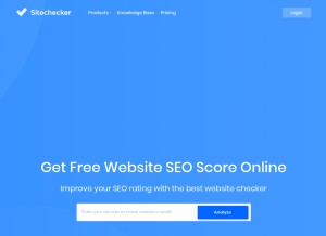 How sitechecker.pro looks like on a tablet such as an iPad.