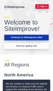 How siteimprove.com looks like on a mobile device such as an iPhone.