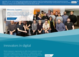 How sitekit.net looks like on a tablet such as an iPad.