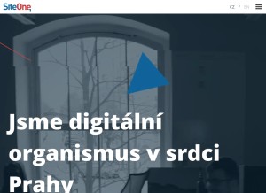 How siteone.cz looks like on a tablet such as an iPad.