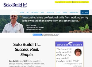 How sitesell.com looks like on a tablet such as an iPad.
