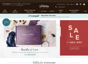 How sivanaspirit.com looks like on a tablet such as an iPad.