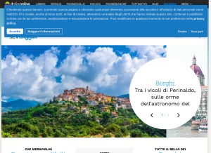 How siviaggia.it looks like on a tablet such as an iPad.