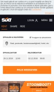 How sixt.nl looks like on a mobile device such as an iPhone.